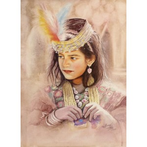 Imran Khan, 21 x 29 Inch, Watercolor on Paper, Figurative Painting, AC-IMK-013